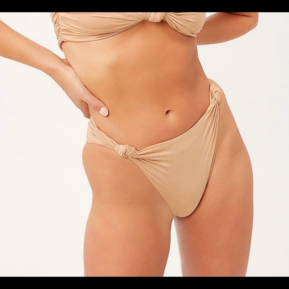 New With Tags! Frankie’s Bikinis Monica Bottom in Nude